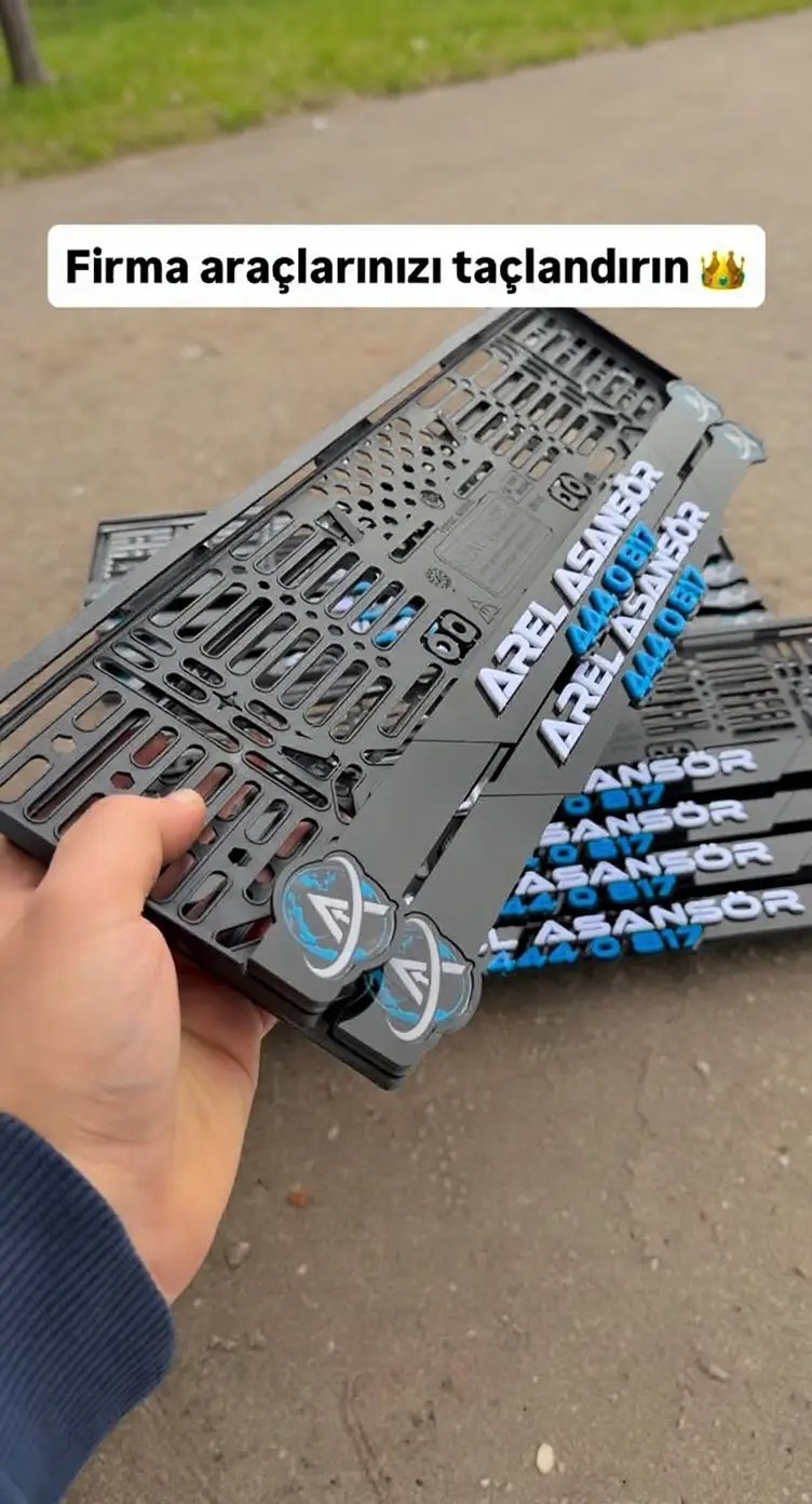 Kurumsal Şirket Plakalık | Mat Detay | Kabartma Harf | Premium Lazer Kesim Takmatik Plakalık